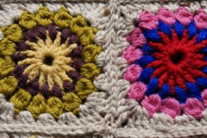 Close up crochet detail